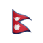 Nepal Flag emoji in Apple's design style - Unicode 1F1F3-1F1F5