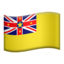 Niue Flag emoji in Apple's design style - Unicode 1F1F3-1F1FA