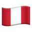 Peru Flag emoji in Apple's design style - Unicode 1F1F5-1F1EA