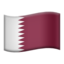 Qatar Flag emoji in Apple's design style - Unicode 1F1F6-1F1E6