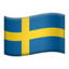 Sweden Flag emoji in Apple's design style - Unicode 1F1F8-1F1EA