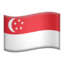 Singapore Flag emoji in Apple's design style - Unicode 1F1F8-1F1EC