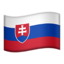 Slovakia Flag emoji in Apple's design style - Unicode 1F1F8-1F1F0