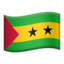 São Tomé & Príncipe Flag emoji in Apple's design style - Unicode 1F1F8-1F1F9