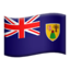 Turks & Caicos Islands Flag emoji in Apple's design style - Unicode 1F1F9-1F1E8