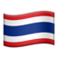 Thailand Flag emoji in Apple's design style - Unicode 1F1F9-1F1ED