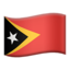 Timor-Leste Flag emoji in Apple's design style - Unicode 1F1F9-1F1F1