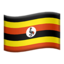 Uganda Flag emoji in Apple's design style - Unicode 1F1FA-1F1EC