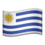 Uruguay Flag emoji in Apple's design style - Unicode 1F1FA-1F1FE