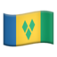 St. Vincent & Grenadines Flag emoji in Apple's design style - Unicode 1F1FB-1F1E8