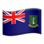 British Virgin Islands Flag emoji in Apple's design style - Unicode 1F1FB-1F1EC