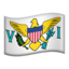 U.S. Virgin Islands Flag emoji in Apple's design style - Unicode 1F1FB-1F1EE