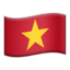 Vietnam Flag emoji in Apple's design style - Unicode 1F1FB-1F1F3