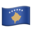 Kosovo Flag emoji in Apple's design style - Unicode 1F1FD-1F1F0