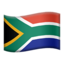 South Africa Flag emoji in Apple's design style - Unicode 1F1FF-1F1E6