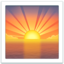 SUNRISE emoji in Apple's design style - Unicode 1F305