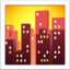 CITYSCAPE AT DUSK emoji in Apple's design style - Unicode 1F306