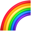 RAINBOW emoji in Apple's design style - Unicode 1F308