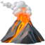 VOLCANO emoji in Apple's design style - Unicode 1F30B