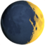 WAXING CRESCENT MOON SYMBOL emoji in Apple's design style - Unicode 1F312