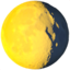 WANING GIBBOUS MOON SYMBOL emoji in Apple's design style - Unicode 1F316