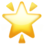 GLOWING STAR emoji in Apple's design style - Unicode 1F31F