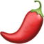 HOT PEPPER emoji in Apple's design style - Unicode 1F336-FE0F