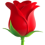 ROSE emoji in Apple's design style - Unicode 1F339