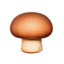 BROWN MUSHROOM emoji in Apple's design style - Unicode 1F344-200D-1F7EB