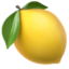 LEMON emoji in Apple's design style - Unicode 1F34B