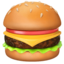 HAMBURGER emoji in Apple's design style - Unicode 1F354