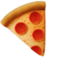 SLICE OF PIZZA emoji in Apple's design style - Unicode 1F355