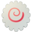 FISH CAKE WITH SWIRL DESIGN emoji in Apple's design style - Unicode 1F365