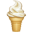 SOFT ICE CREAM emoji in Apple's design style - Unicode 1F366