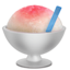 SHAVED ICE emoji in Apple's design style - Unicode 1F367