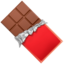 CHOCOLATE BAR emoji in Apple's design style - Unicode 1F36B