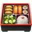 BENTO BOX emoji in Apple's design style - Unicode 1F371