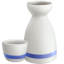 SAKE BOTTLE AND CUP emoji in Apple's design style - Unicode 1F376