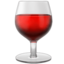 WINE GLASS emoji in Apple's design style - Unicode 1F377