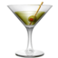 COCKTAIL GLASS emoji in Apple's design style - Unicode 1F378