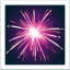 FIREWORKS emoji in Apple's design style - Unicode 1F386