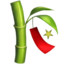 TANABATA TREE emoji in Apple's design style - Unicode 1F38B