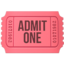 ADMISSION TICKETS emoji in Apple's design style - Unicode 1F39F-FE0F