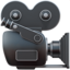 MOVIE CAMERA emoji in Apple's design style - Unicode 1F3A5