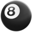 BILLIARDS emoji in Apple's design style - Unicode 1F3B1