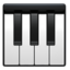 MUSICAL KEYBOARD emoji in Apple's design style - Unicode 1F3B9