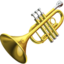 TRUMPET emoji in Apple's design style - Unicode 1F3BA