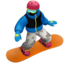 SNOWBOARDER emoji in Apple's design style - Unicode 1F3C2