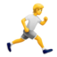 PERSON RUNNING FACING RIGHT emoji in Apple's design style - Unicode 1F3C3-200D-27A1-FE0F