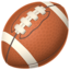 AMERICAN FOOTBALL emoji in Apple's design style - Unicode 1F3C8